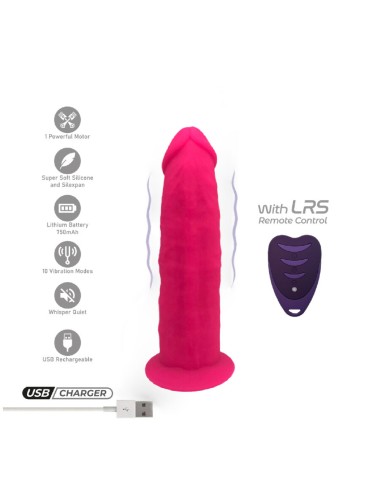 SILEXD - PENE REALÍSTICO MODELO 2 ROSA + CONTROL REMOTO LRS 17 CM