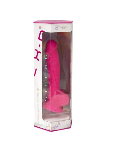 SILEXD - PENE REALÍSTICO MODELO 18 ROSA VIBRACIÓN + CONTROL REMOTO LRS
