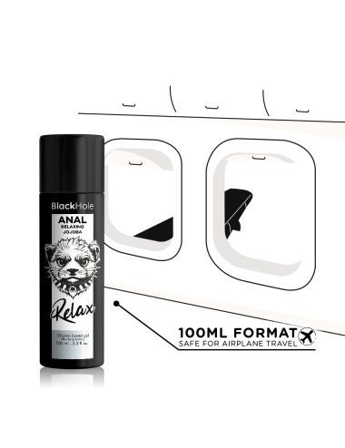 BLACK HOLE - ANAL RELAXING CON JOJOBA BASE SILICONA 100 ML