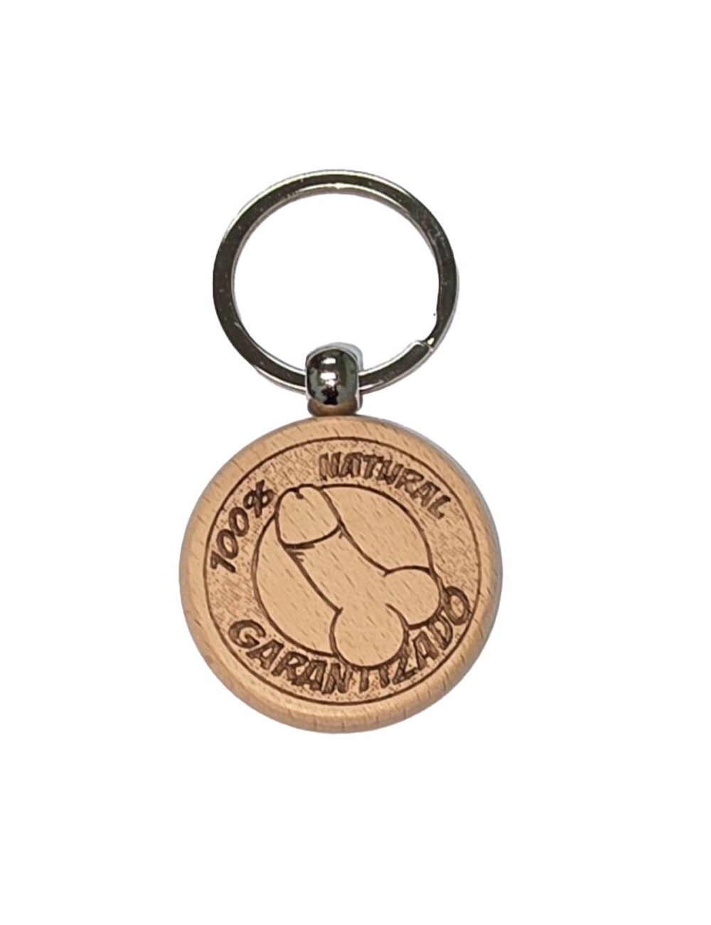 DIABLO PICANTE - LLAVERO DE MADERA CON FORMA DE PENE