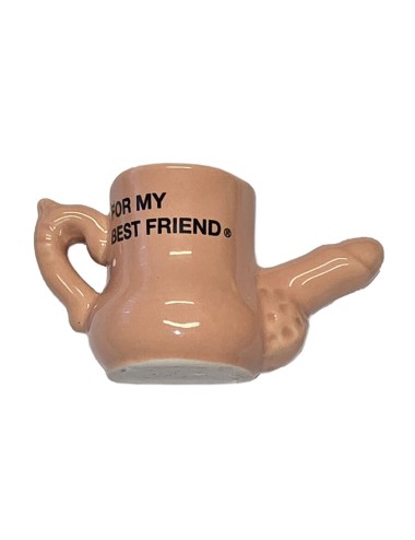 DIABLO PICANTE – IMÁN TAZA CERÁMICA CON PENE EN RELIEVE “FOR MY BEST FRIEND”