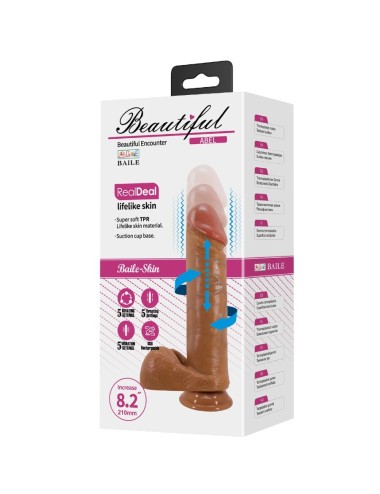 BAILE - ABEL DILDO REALÍSTICO 21 CM MULATO