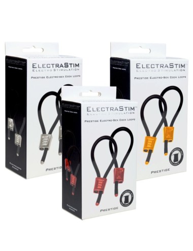 ELECTRASTIM - PRESTIGE ELECTRA LOOPS ANILLOS DE PENE AJUSTABLES ROJO