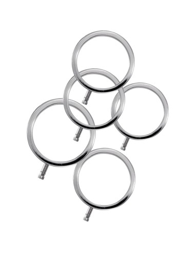 ELECTRASTIM - ELECTRARINGS ANILLOS METÁLICOS PARA EL PENE PACK 5