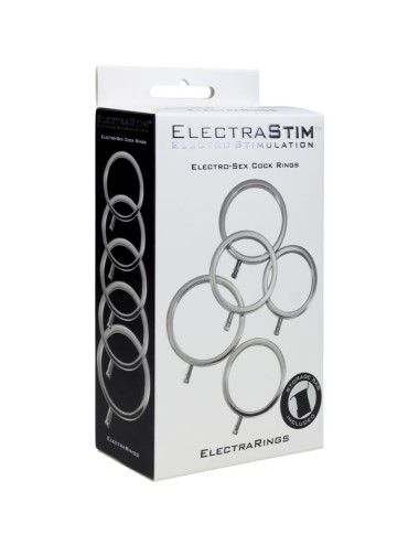 ELECTRASTIM - ELECTRARINGS ANILLOS METÁLICOS PARA EL PENE PACK 5