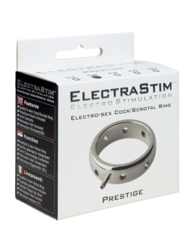 ELECTRASTIM - PRESTIGE ANILLO ELECTROMAGNÉTICO DE METAL PARA EL PENE 42 MM