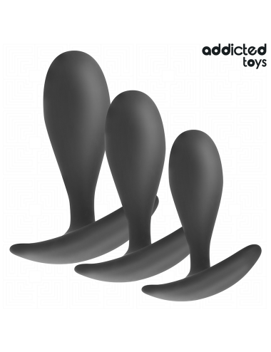 ADDICTED TOYS - SET DE 3 PLUG ANAL SILICONA MODELO 2