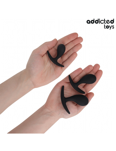 ADDICTED TOYS - SET DE 3 PLUG ANAL SILICONA MODELO 3