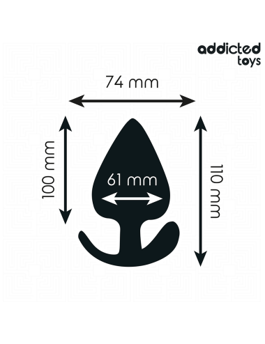 ADDICTED TOYS - PLUG ANAL SILICONA TALLA XXL 11 CM