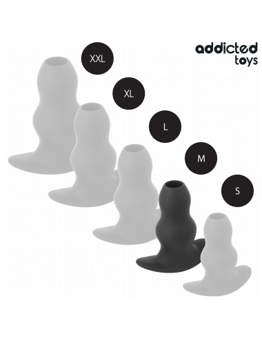 ADDICTED TOYS - PLUG ANAL HUECO SILICONA TALLA M 9,6 CM