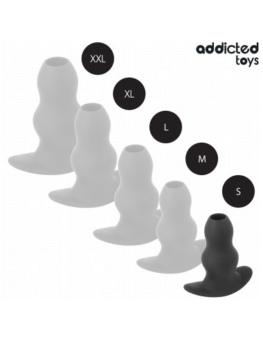 ADDICTED TOYS - PLUG ANAL HUECO SILICONA TALLA S 7,3 CM