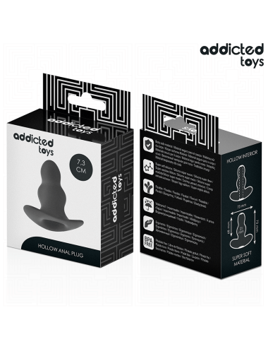 ADDICTED TOYS - PLUG ANAL HUECO SILICONA TALLA S 7,3 CM