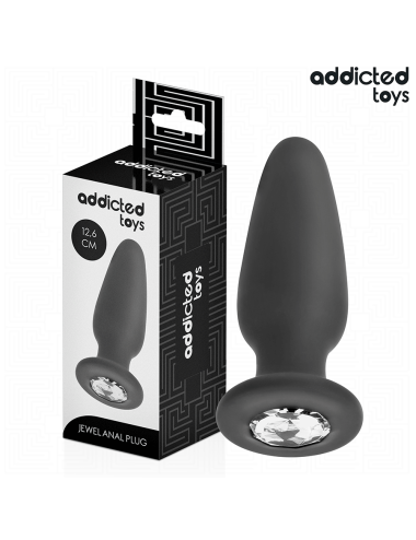 ADDICTED TOYS - PLUG ANAL CON JOYA SILICONA TALLA L 12