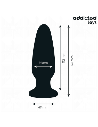 ADDICTED TOYS - PLUG ANAL CON JOYA SILICONA TALLA L 12,6 CM