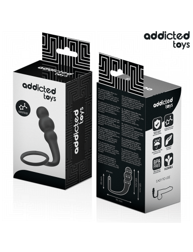 ADDICTED TOYS - PLUG ANAL CON ANILLO SILICONA MODELO 1