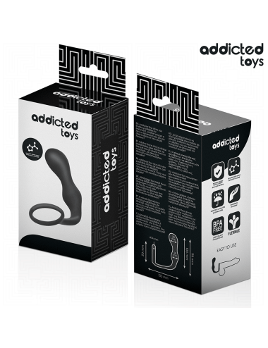 ADDICTED TOYS - PLUG ANAL CON ANILLO SILICONA MODELO 3