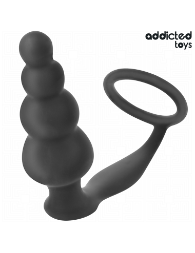 ADDICTED TOYS - PLUG ANAL CON ANILLO SILICONA MODELO 5