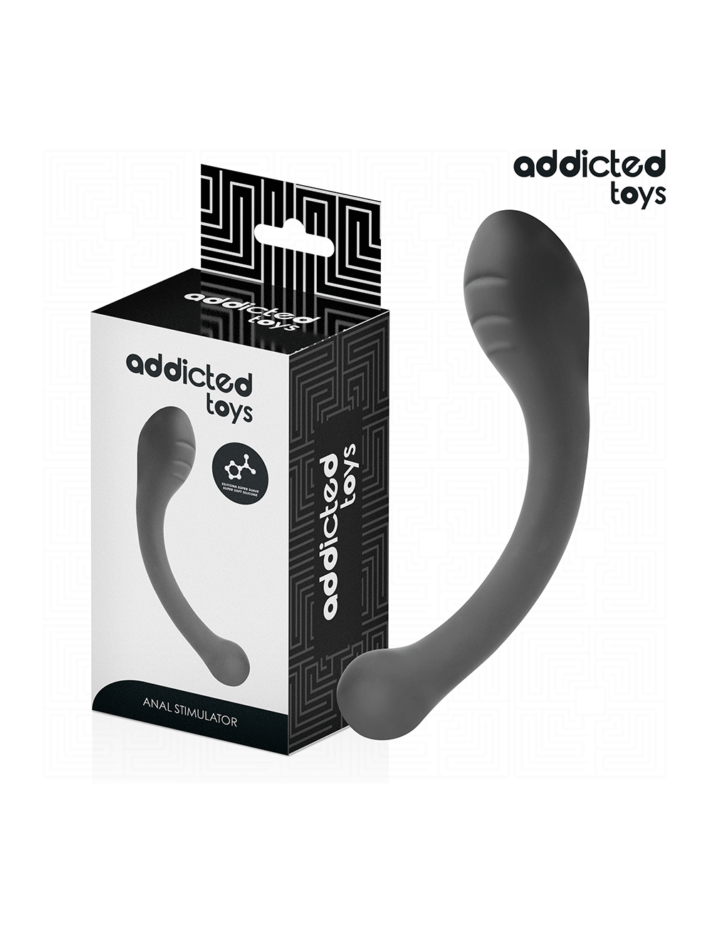 ADDICTED TOYS - ESTIMULADOR ANAL DOBLE SILICONA 18 CM ADDICTED TOYS - ESTIMULADOR ANAL DOBLE SILICONA 18 CM