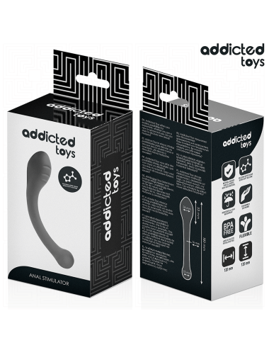 ADDICTED TOYS - ESTIMULADOR ANAL DOBLE SILICONA 18 CM