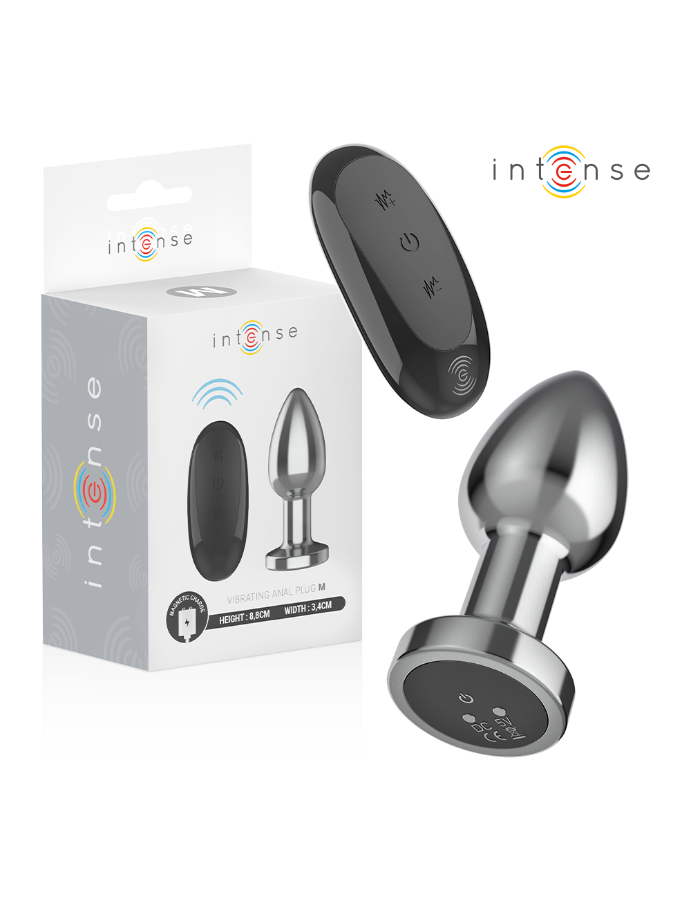 INTENSE - PLUG ANAL 10 VIBRACIONES METAL CON CONTROL REMOTO M INTENSE - PLUG ANAL 10 VIBRACIONES METAL CON CONTROL REMOTO M