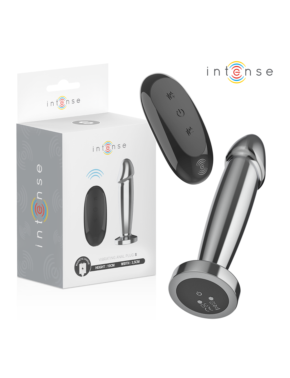 INTENSE - PLUG ANAL 10 VIBRACIONES METAL EN FORMA DE DILDO CON CONTROL REMOTO S INTENSE - PLUG ANAL 10 VIBRACIONES METAL EN FORMA DE DILDO CON CONTROL REMOTO S