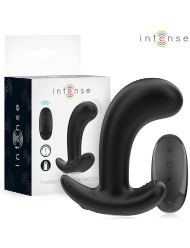 INTENSE - CHANDLER PLUG ANAL 10 VIBRACIONES NEGRO CONTROL REMOTO