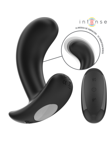 INTENSE - CHANDLER PLUG ANAL 10 VIBRACIONES NEGRO CONTROL REMOTO