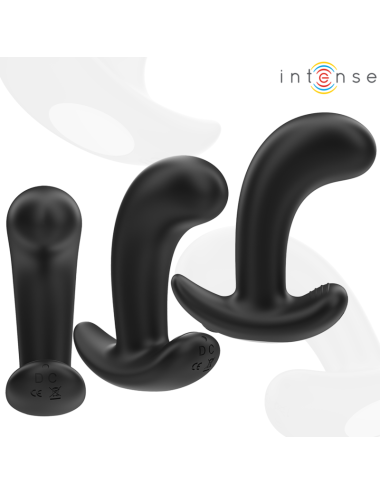 INTENSE - CHANDLER PLUG ANAL 10 VIBRACIONES NEGRO CONTROL REMOTO