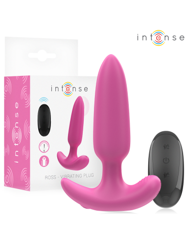 INTENSE - ROSS PLUG ANAL 10 VIBRACIONES ROSA CONTROL REMOTO