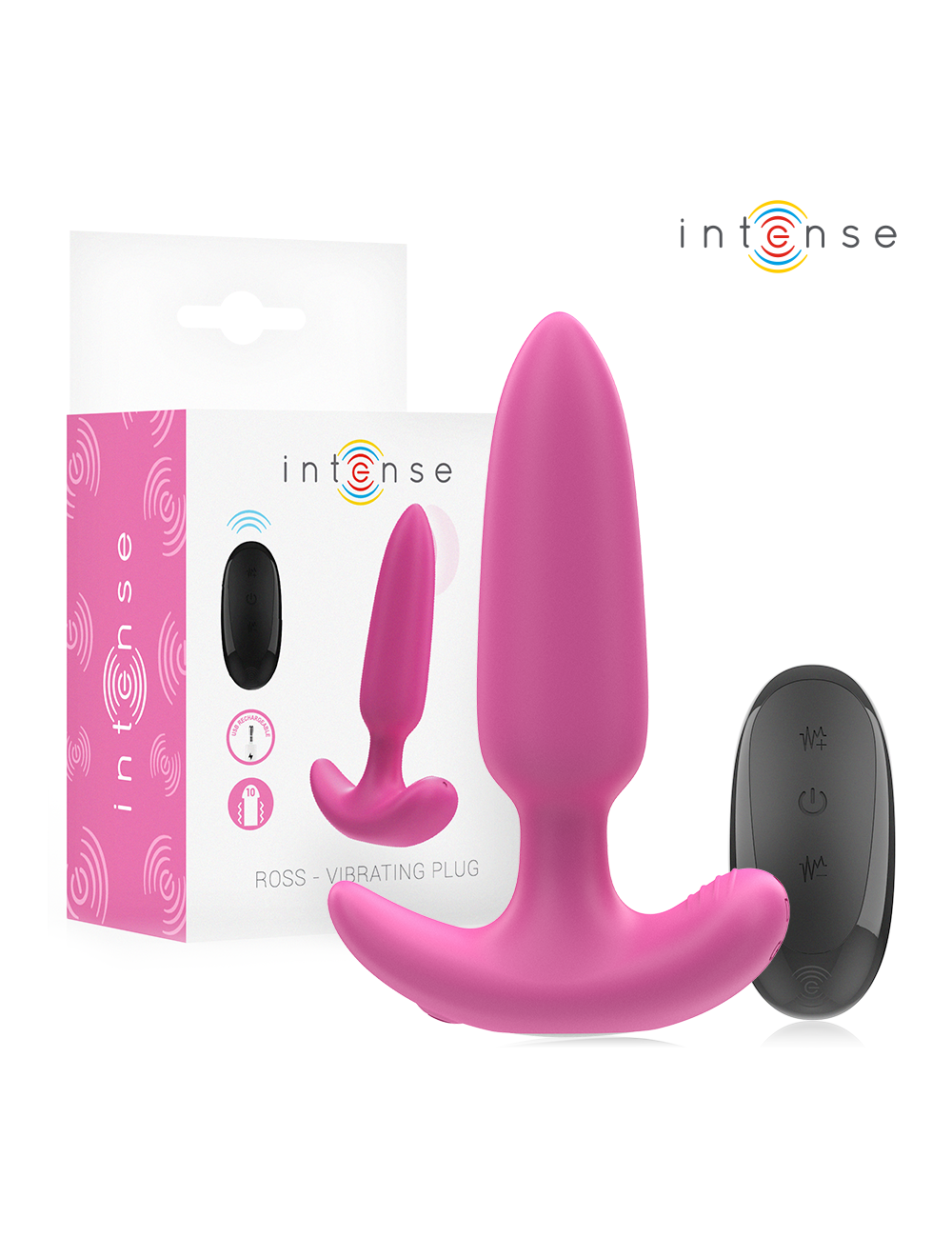 INTENSE - ROSS PLUG ANAL 10 VIBRACIONES ROSA CONTROL REMOTO INTENSE - ROSS PLUG ANAL 10 VIBRACIONES ROSA CONTROL REMOTO