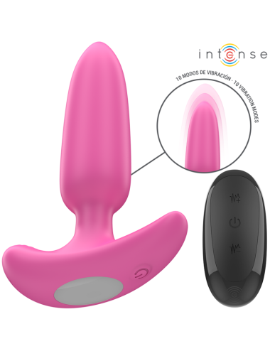 INTENSE - ROSS PLUG ANAL 10 VIBRACIONES ROSA CONTROL REMOTO
