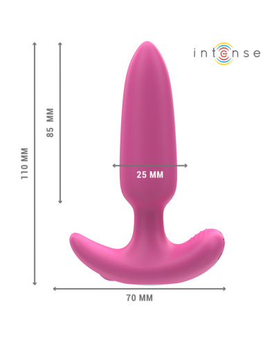 INTENSE - ROSS PLUG ANAL 10 VIBRACIONES ROSA CONTROL REMOTO