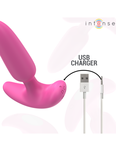 INTENSE - ROSS PLUG ANAL 10 VIBRACIONES ROSA CONTROL REMOTO