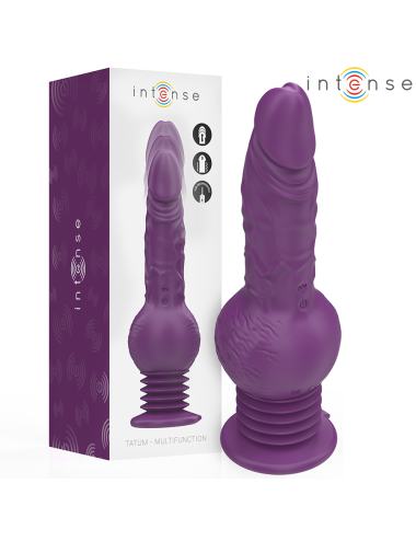 INTENSE - TATUM VIBRADOR MULTIFUNCIÓN CON VIBRACIÓN UP AND DOWN 24 CM MORADO
