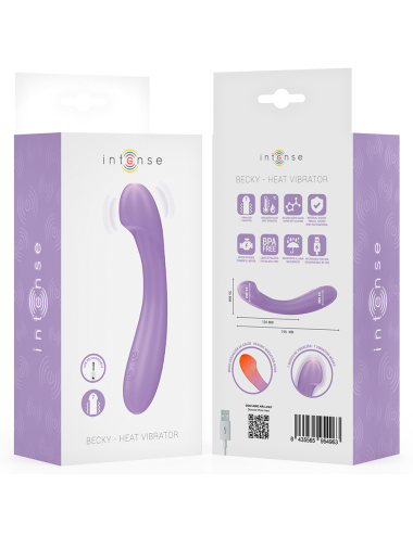 INTENSE - BECKY VIBRADOR 19 CM CALENTABLE 7 VIBRACIONES MORADO