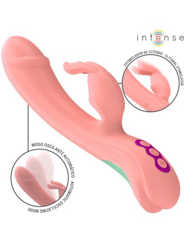 INTENSE - RACHEL VIBRADOR RABBIT 5 VIBRACIONES ROSA