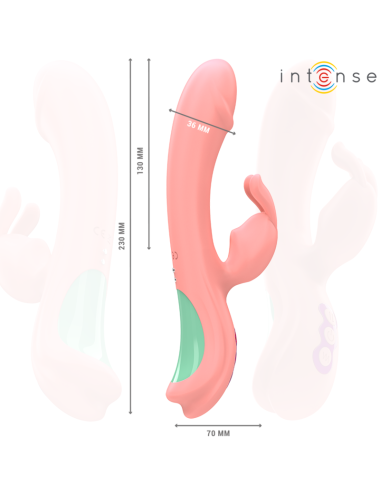 INTENSE - RACHEL VIBRADOR RABBIT 5 VIBRACIONES ROSA