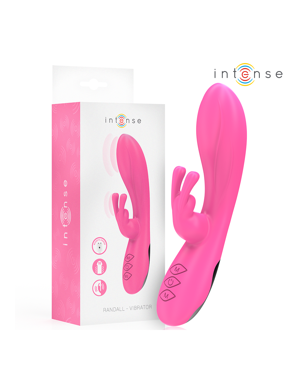 INTENSE - RANDALL VIBRADOR RABBIT 10 VIBRACIONES ROSA