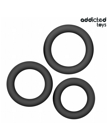 ADDICTED TOYS - SET DE ANILLOS SILICONA MODELO 1