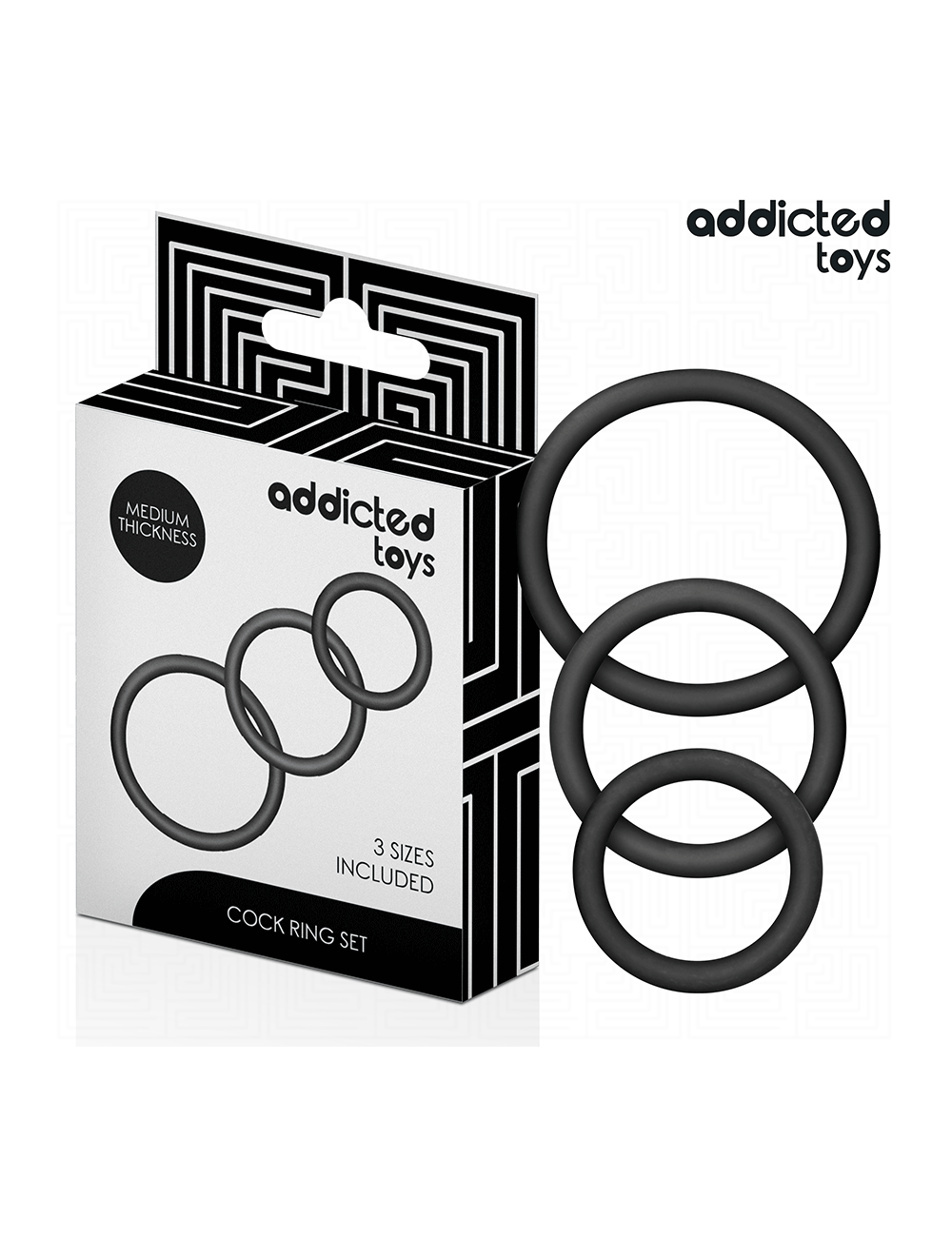 ADDICTED TOYS - SET DE ANILLOS SILICONA MODELO 2 ADDICTED TOYS - SET DE ANILLOS SILICONA MODELO 2