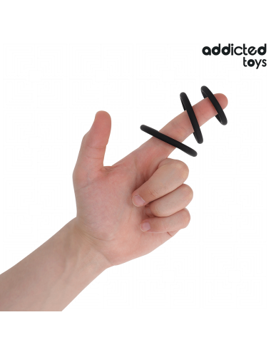 ADDICTED TOYS - SET DE ANILLOS SILICONA MODELO 2