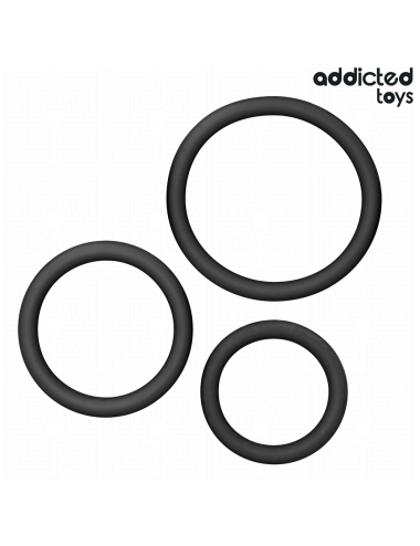 ADDICTED TOYS - SET DE ANILLOS SILICONA MODELO 2