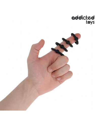 ADDICTED TOYS - SET ANILLOS SILICONA DE PRESIÓN
