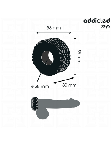 ADDICTED TOYS - ANILLO PARA EL PENE EXTRA GRUESO