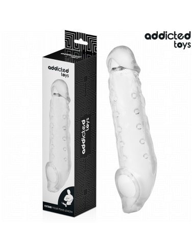 ADDICTED TOYS - FUNDA PARA EL PENE TRANSPARENTE TALLA S 23 CM