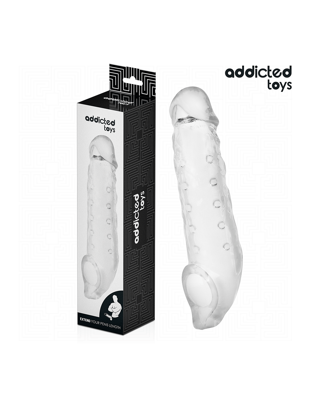 ADDICTED TOYS - FUNDA PARA EL PENE TRANSPARENTE TALLA S 23 CM ADDICTED TOYS - FUNDA PARA EL PENE TRANSPARENTE TALLA S 23 CM