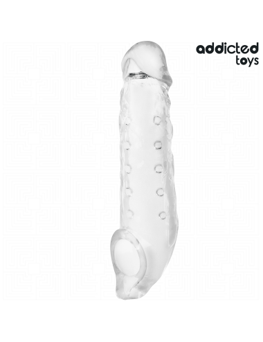 ADDICTED TOYS - FUNDAS PARA EL PENE TRANSPARENTE TALLA M 27 CM