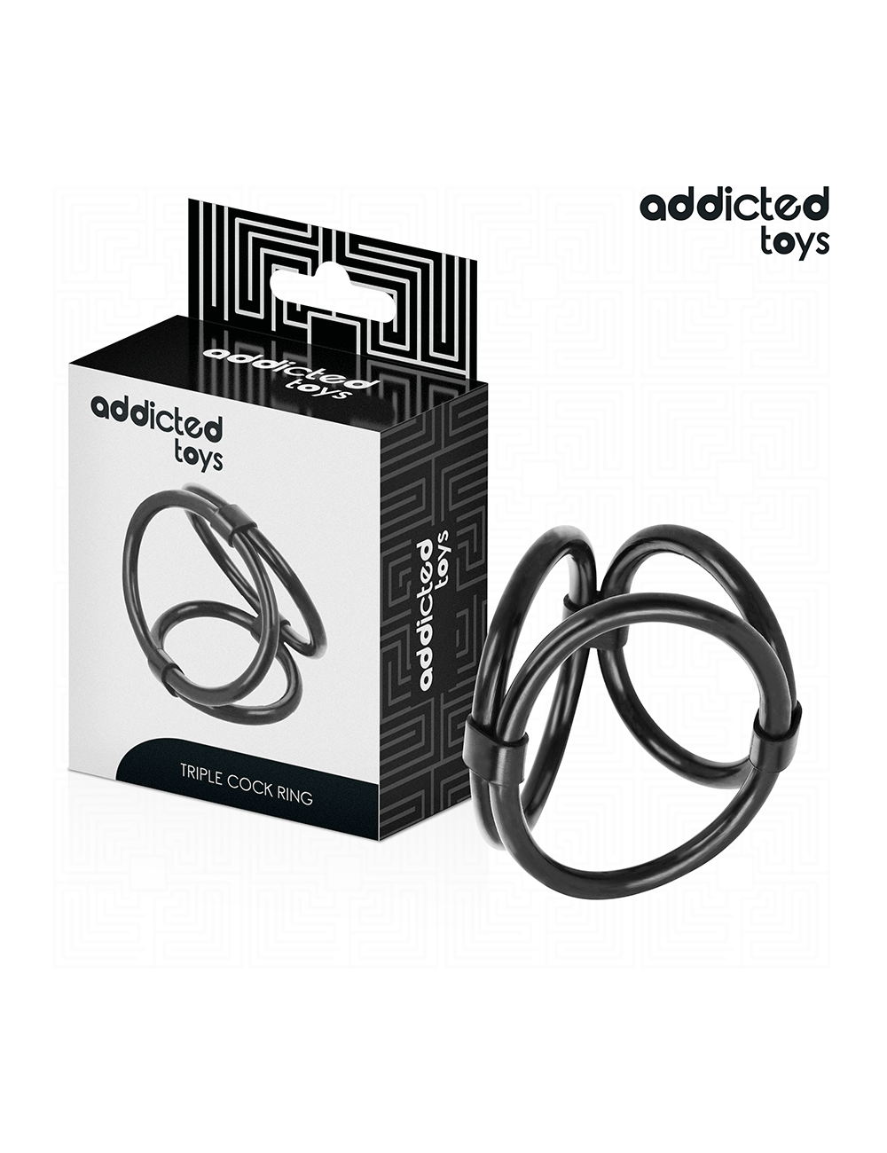 ADDICTED TOYS - ANILLO TRIPLE PARA EL PENE ADDICTED TOYS - ANILLO TRIPLE PARA EL PENE