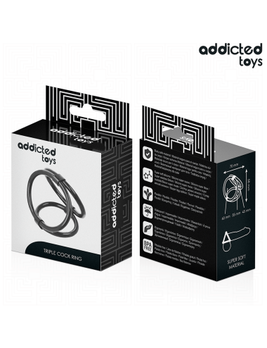 ADDICTED TOYS - ANILLO TRIPLE PARA EL PENE