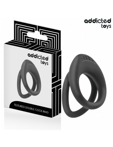 ADDICTED TOYS - ANILLO TEXTURIZADO DOBLE PARA EL PENE
